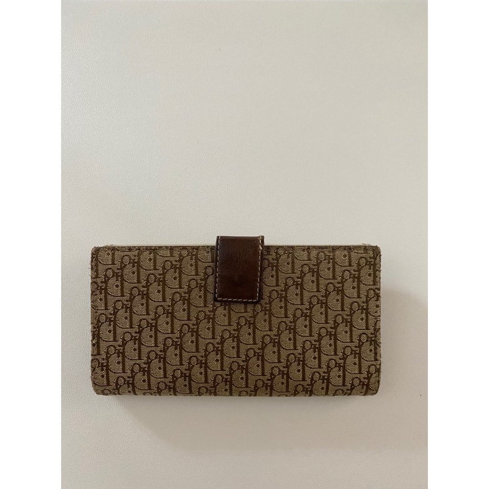 Christian Dior Trotter Print Long Wallet Authentic - Picture 3 of 12